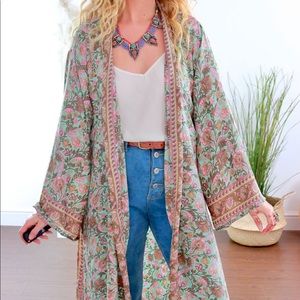 Luxury paisley kimono